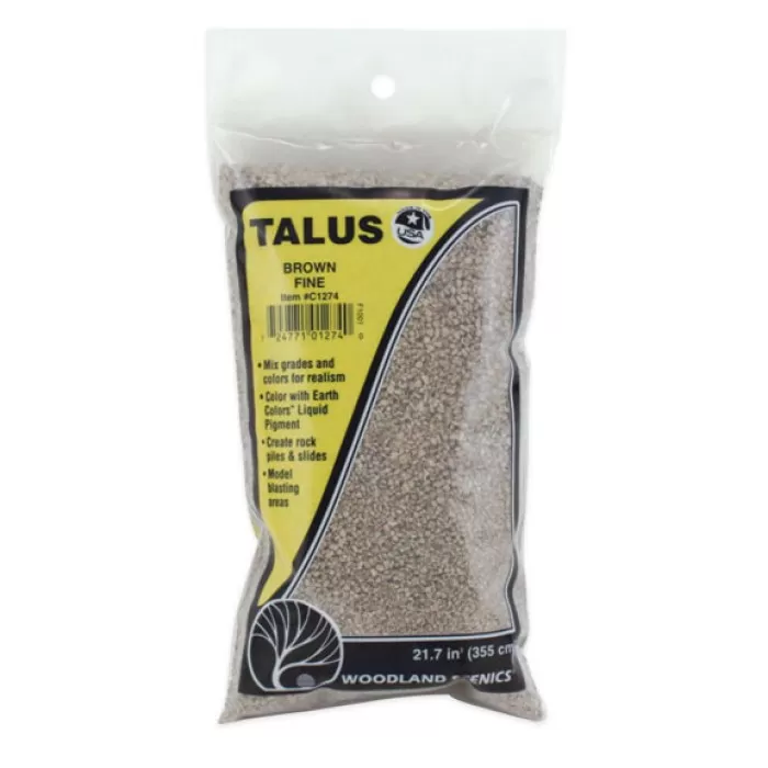 Talus Fine Brown rock debris Woodland Scenics C1274