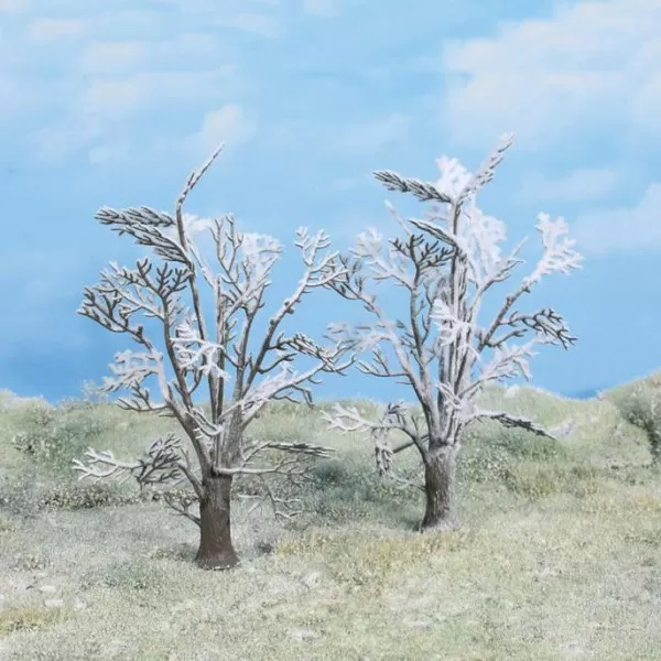 Winter Frosted Trees 140mm Tall