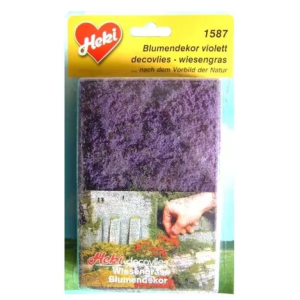 Floral Fiber Groundcover Mat Vioiet Heather
