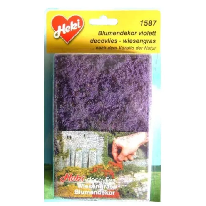 Floral Fiber Groundcover Mat Vioiet Heather