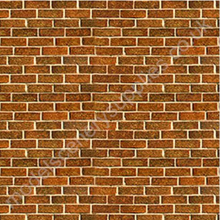 Self-Adhesive Building Paper Traditional Red Brick O gauge 