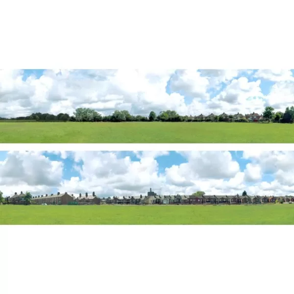 Backscene Into the town 106B OO 15 inch tall