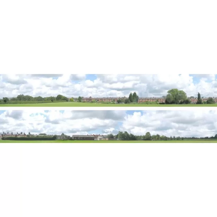 Backscene Into The Town 107A OO 9Inch tall Self Adhesive