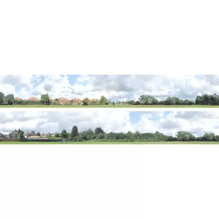 Backscene Into the Town 107C OO 9 inch tall