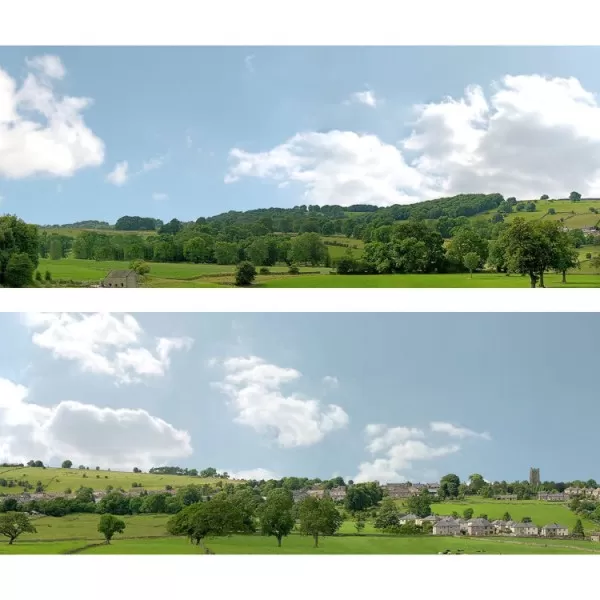 Backscene Village Long 202B OO 24 inch tall