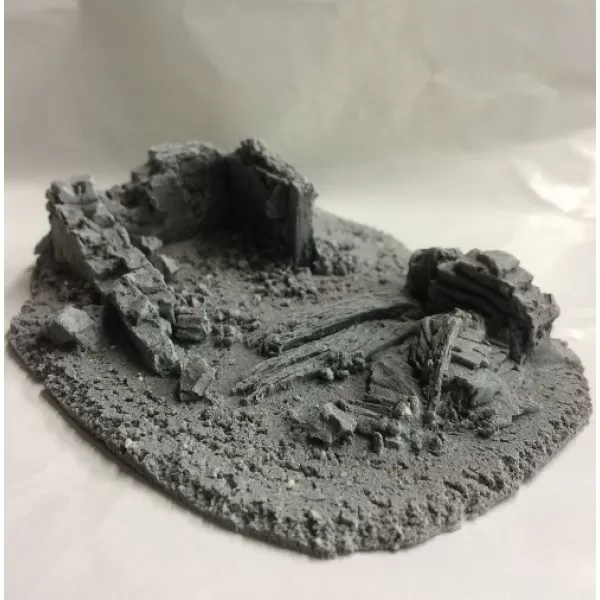 28mm Battle Zone Derelict Building Type 11