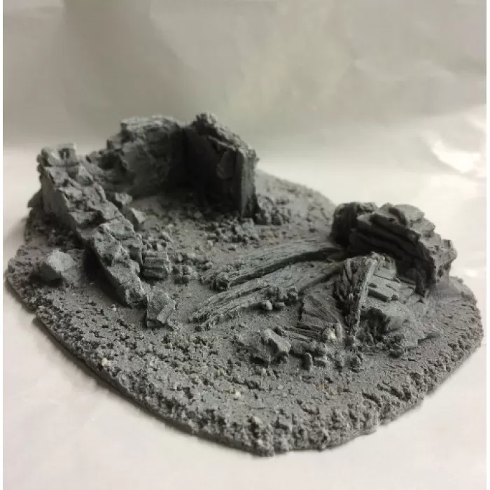28mm Battle Zone Derelict Building Type 11