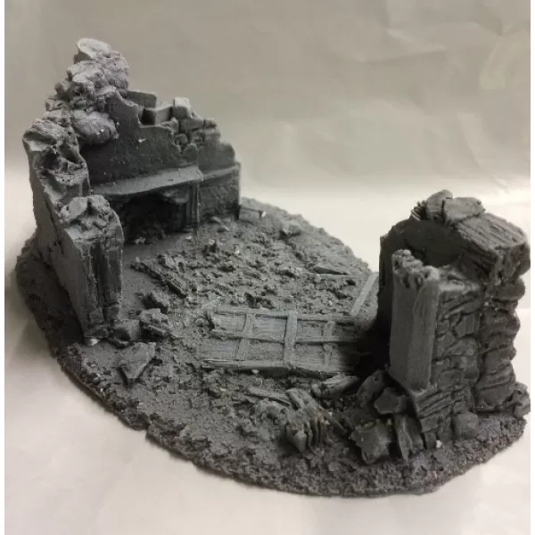 28mm Battle Zone Derelict Building Type 6