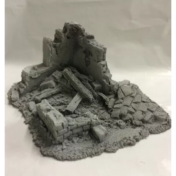 28mm Battle Zone Derelict Building Type 7