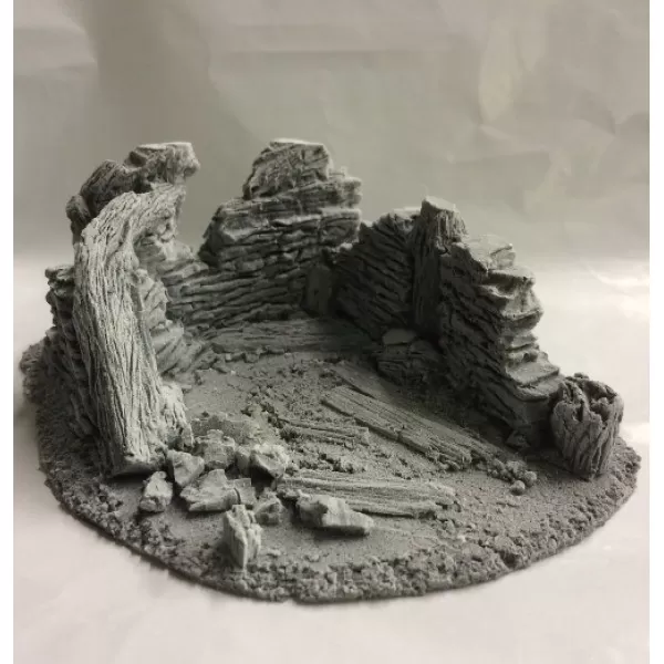 28mm Battle Zone Derelict Building Type 9