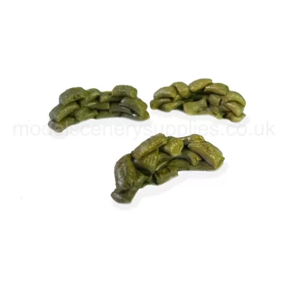 Sandbags Curved lines OO  25 - 28mm