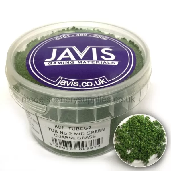 Mid Green Coarse Grass Javis Gaming Materials TUBCG2