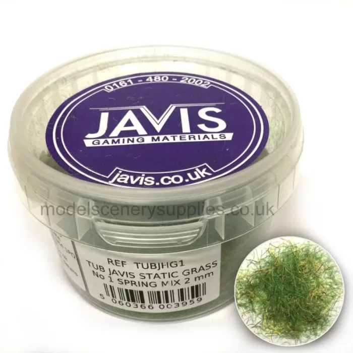 Static Grass Hairy Grass Spring Mix 2mm Javis TUBJHG1