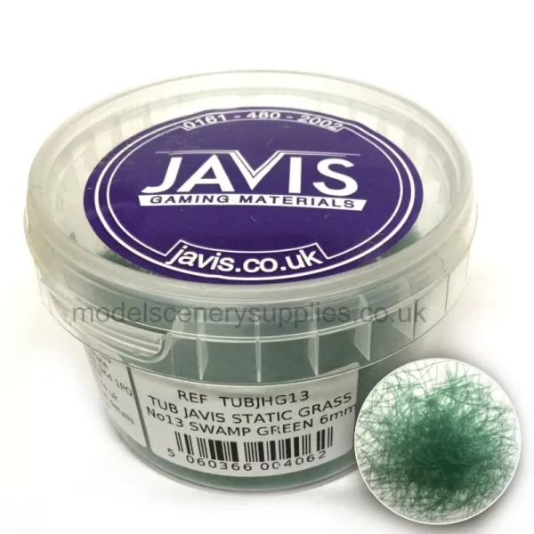 Static Grass Hairy Grass Swamp Green 6mm Javis TUBJHG13