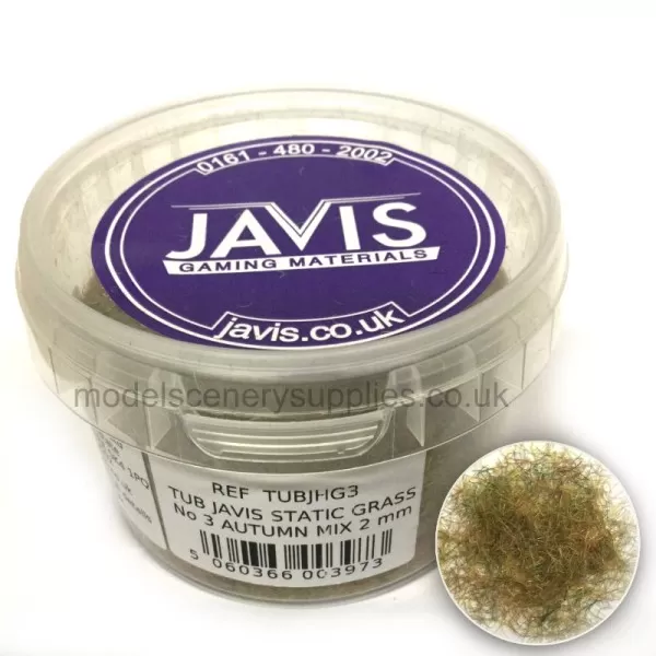 Static Grass Hairy Grass Autumn Mix 2mm Javis TUBJHG3