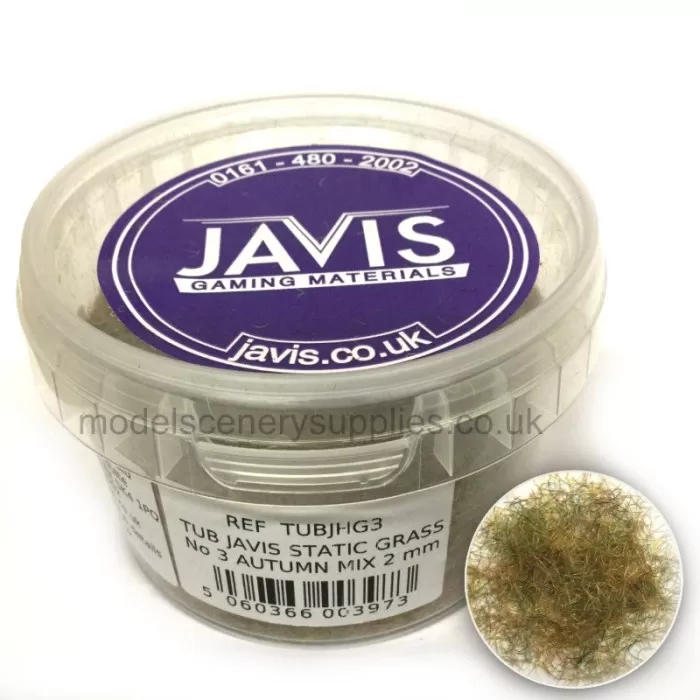 Static Grass Hairy Grass Autumn Mix 2mm Javis TUBJHG3