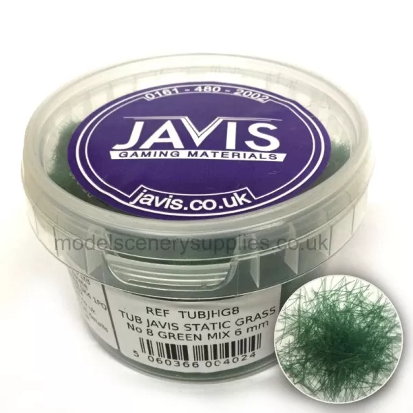 Static Grass Hairy Grass Green 6mm Javis TUBJHG8