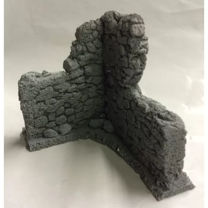 28mm Battle Zone Corner Damage Wall  Javis BZB2