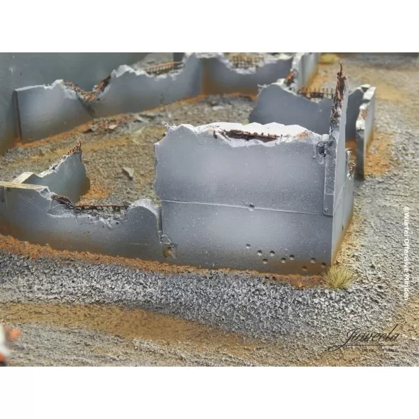 Wargame Reinforced Concrete Plates 35 x 35mm