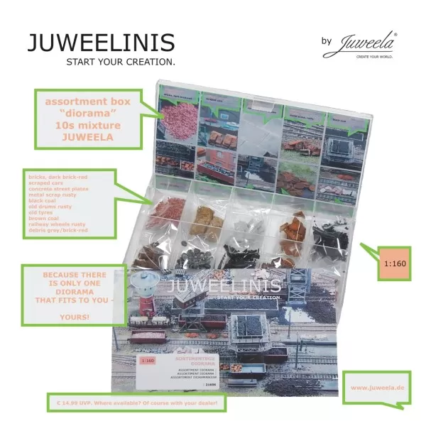Juweelinis Diorama Assortment Box 1:160  N gauge  Juweela 21606