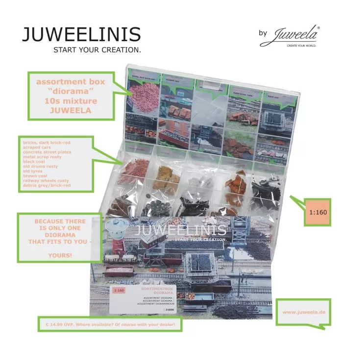 Juweelinis Diorama Assortment Box 1:160  N gauge  Juweela 21606