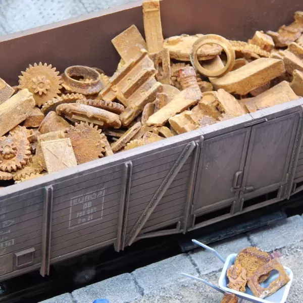 Rusty old Scrap Metal and Gearwheels 