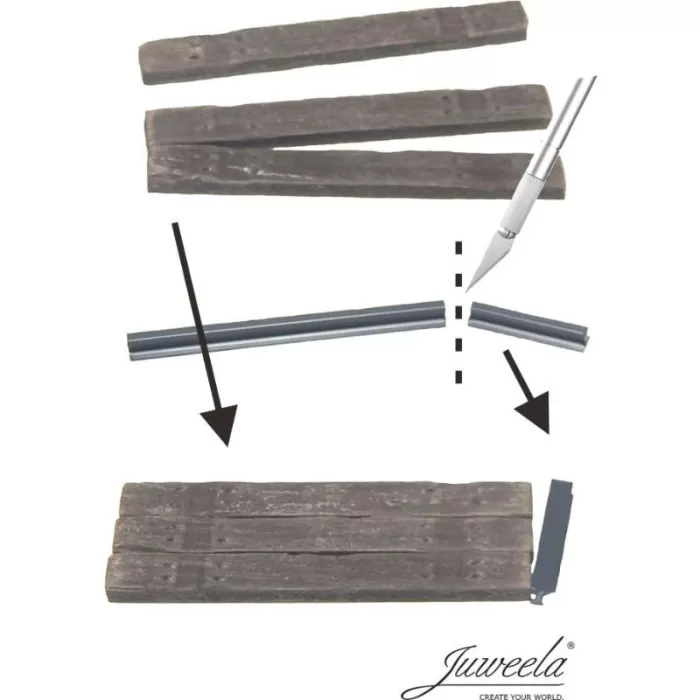 Wooden Sleeper Retaining Wall or Platform Edge OO