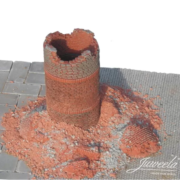 Real Rubble In A Box Industrial Brick Chimney 1:72 Juweela 28404