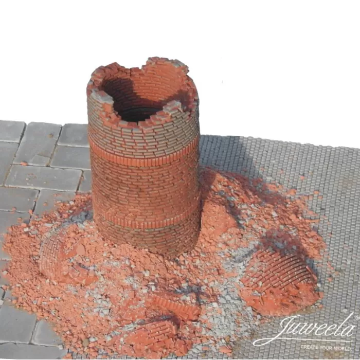 Real Rubble In A Box Industrial Brick Chimney 1:72 Juweela 28404