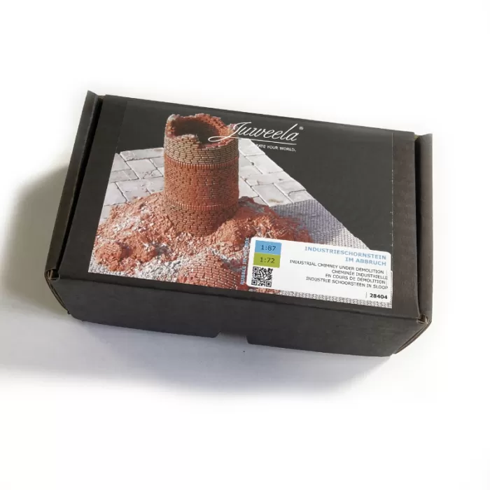 Real Rubble In A Box Industrial Brick Chimney 1:72 Juweela 28404