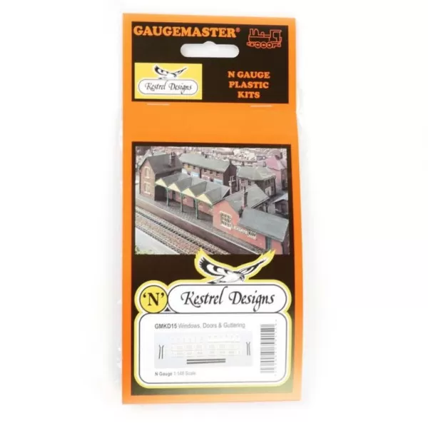 Windows Doors Gutters and downpipes  N Gauge GMKD15