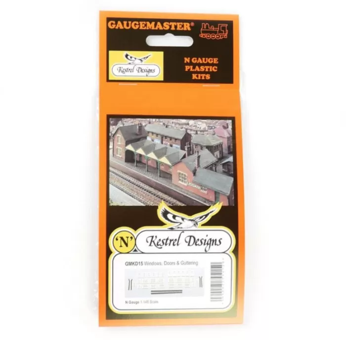 Windows Doors Gutters and downpipes  N Gauge GMKD15