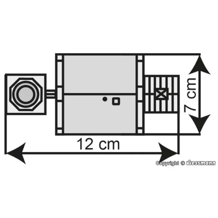 Boiler house with chimney  N gauge Kibri 37224