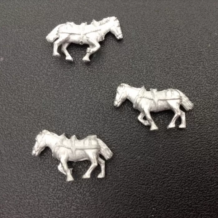 Horses with Harness N gauge
