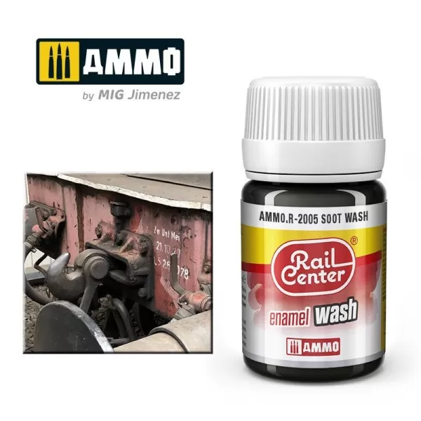 Soot Weathering Wash Rail Center AMMO.R-2005