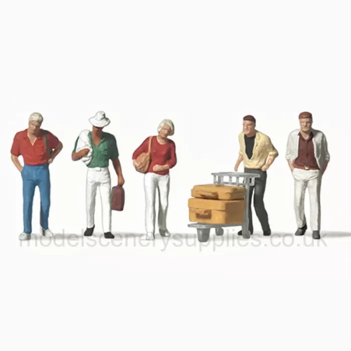 Modern Passengers and Luggage Trolley  TT scale 1:120