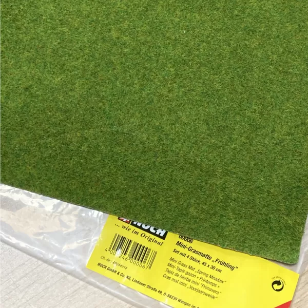 Static Grass Mat Spring Green 2mm