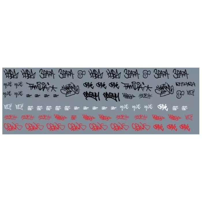 Graffiti Tags Transfers  Railtec 8958 Pack #8