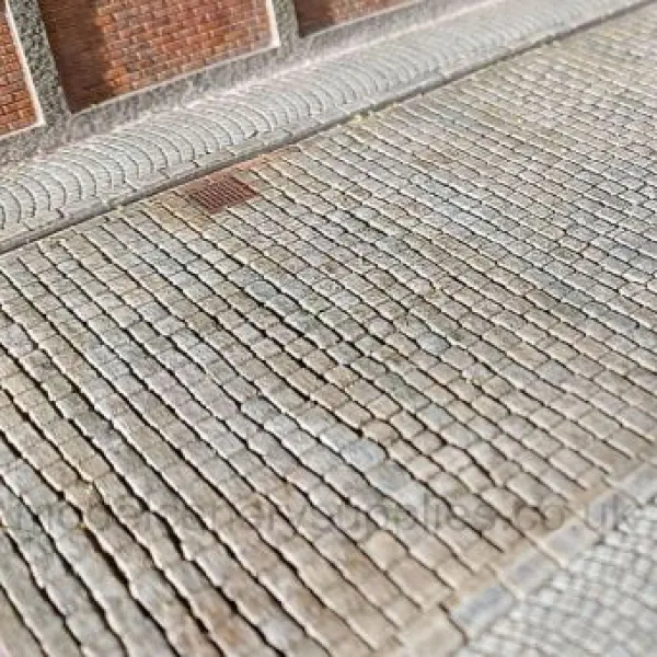 Laser Etched Cobblestone Road Card  N gauge