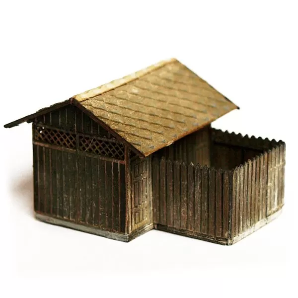 Wooden Public Toilet N gauge