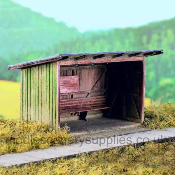 Bus Shelter wood built OO