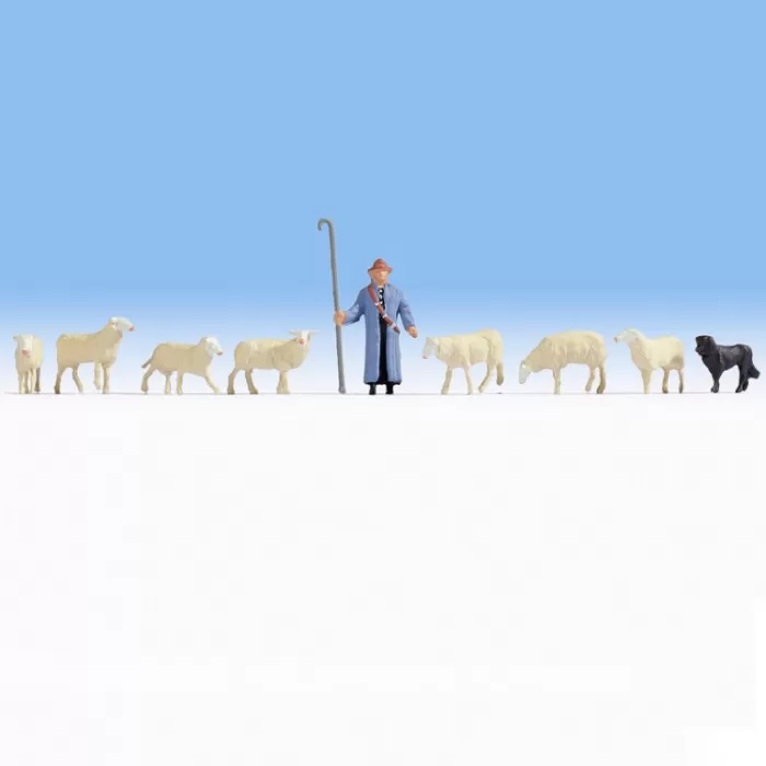 Shepherd and Sheep N gauge Noch 36748