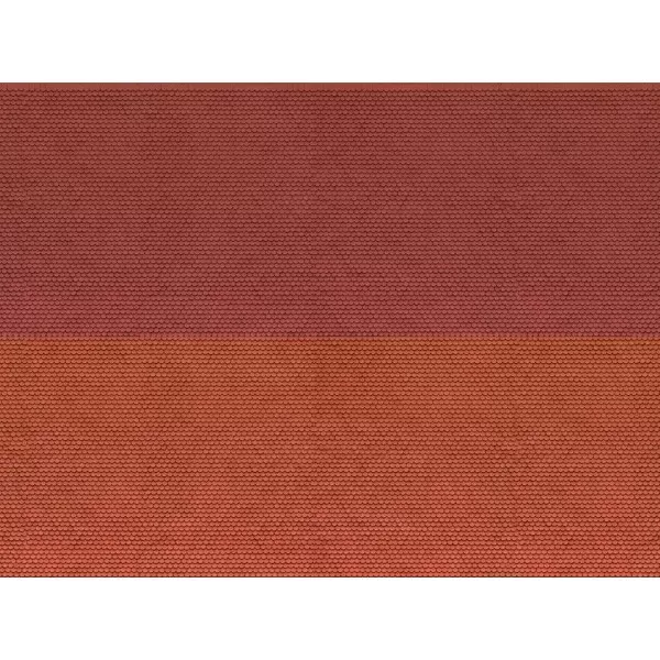 Roof Tile textured cardboard Red Tile N gauge