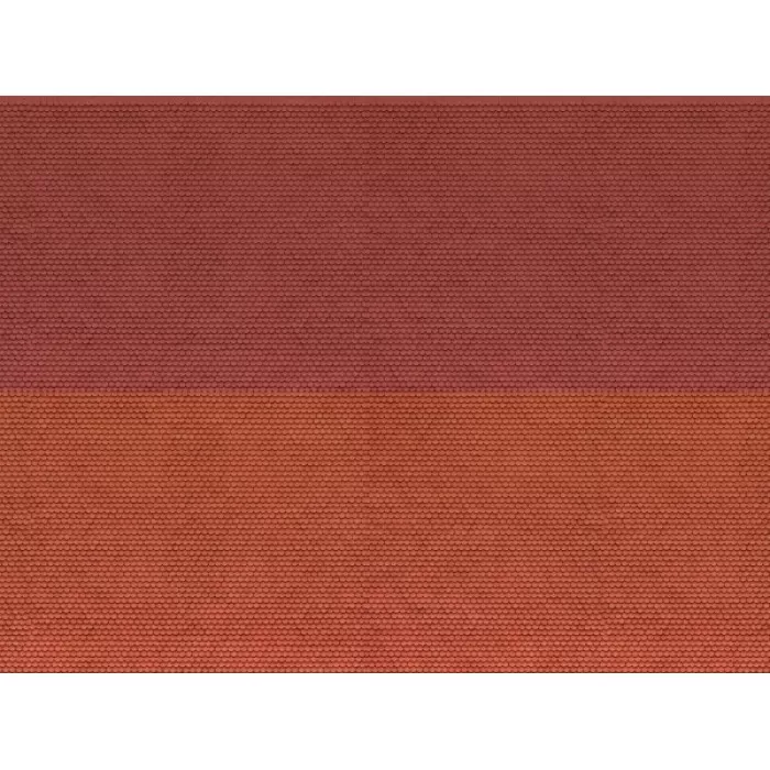 Roof Tile textured cardboard Red Tile N gauge