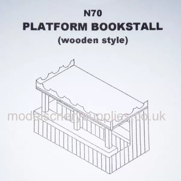 Platform Kiosk Bookstall N gauge