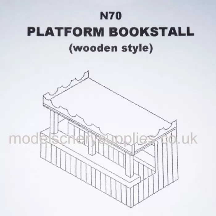 Platform Kiosk Bookstall N gauge