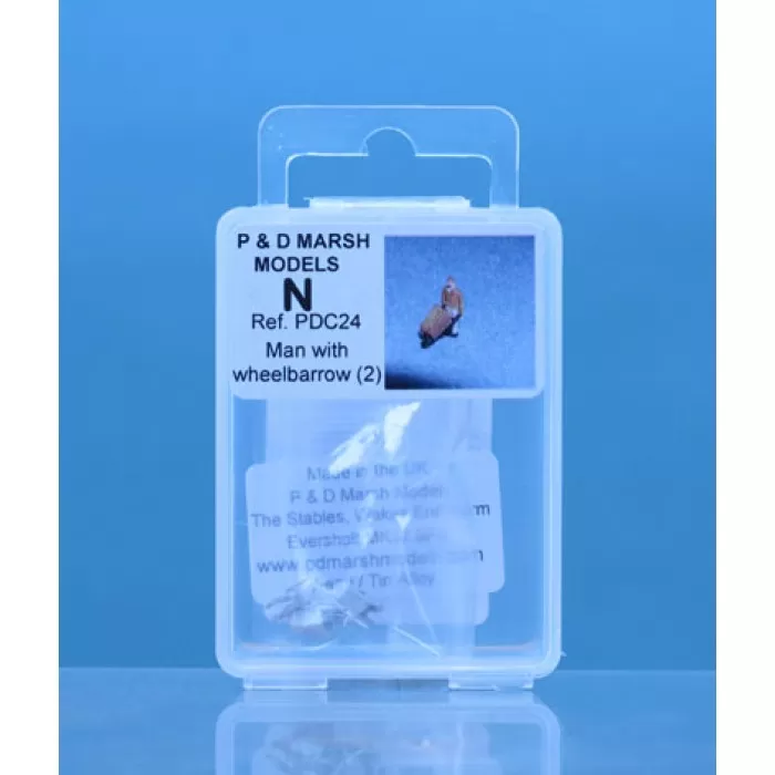 Man with Wheelbarrow Unpainted N Gauge