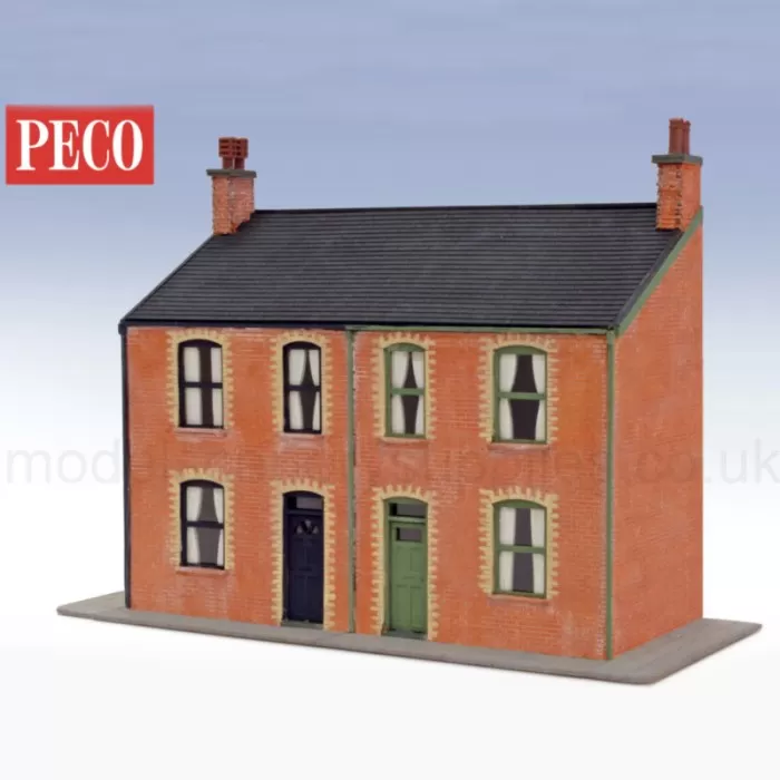 Victorian Low Relief Semi-Detached House Fronts  Peco LK-206
