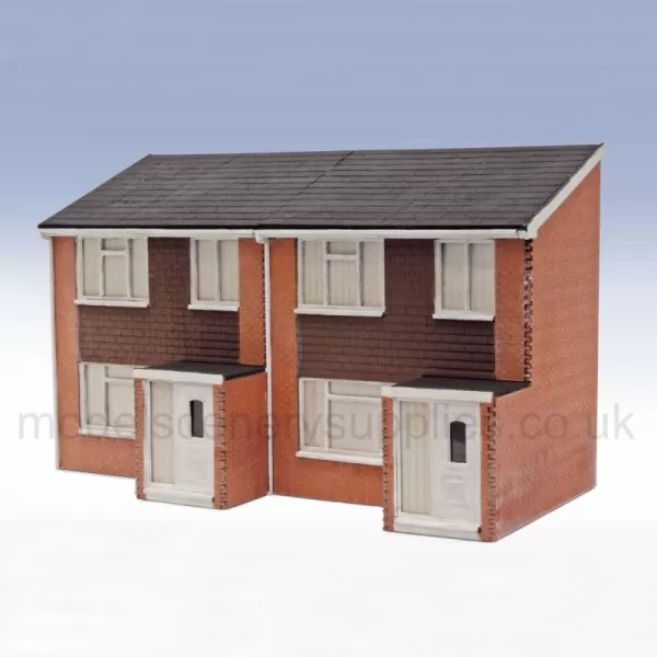 1960s Low Relief Semi-Detached House Fronts  Peco LK-212