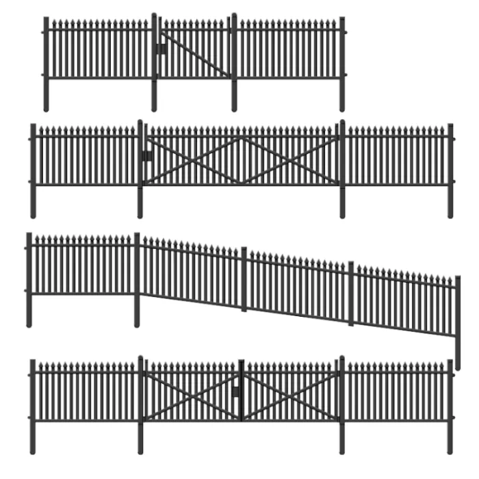 Spear Fencing Gates and Ramps TT 1:120 Scale Peco LK12117